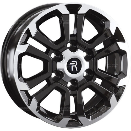 Колесный диск Replay TY352 7xR16 6x139.7 ET30 DIA106.1 черный глянцевый с полированной лицевой частью