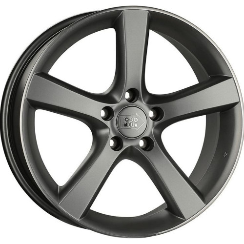 Легковой диск 1000 Miglia MM1001 8x18 5x114,3 ET40 67,1 Matt Anthracite Polished Lip