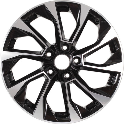 Колесный диск RST R177 6.5xR17 5x108 ET45 DIA60.1 глянцевый черный с полированной лицевой частью