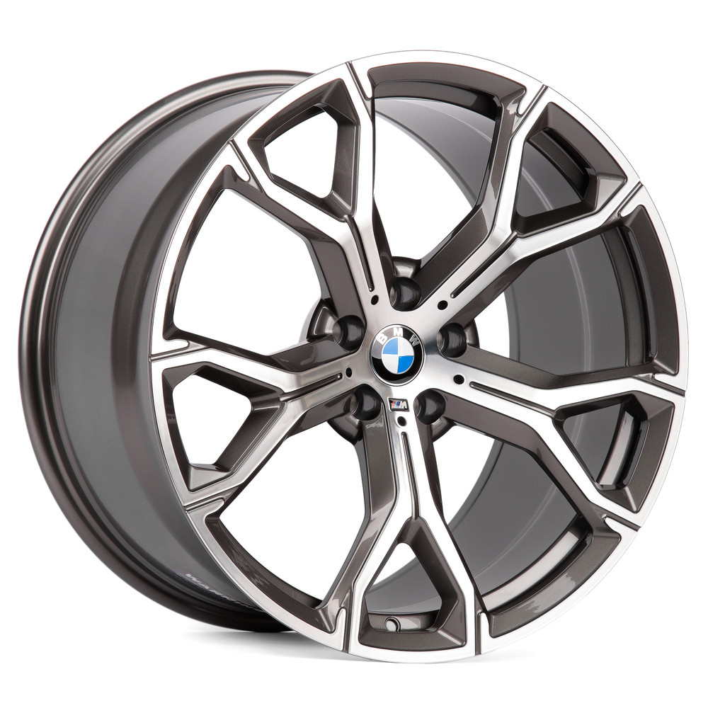 Легковой диск CMST SL078-FG555X 10x20 5x112 ET40 66,6 графит + полированные спицы