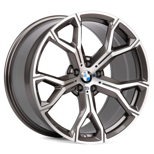 Легковой диск CMST SL078-FG555X 10x20 5x112 ET40 66,6 графит + полированные спицы