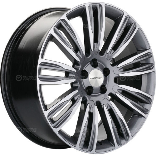 Колесный диск KHOMEN KHW2004 (Velar) 8.5xR20 5x108 ET45 DIA63.4 насыщенный темно-серый полностью полированный