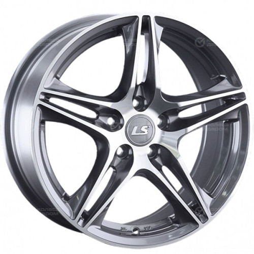 Колесный диск LS LS 1056 7xR16 5x100 ET43 DIA57.1 насыщенный темно-серый полностью полированный