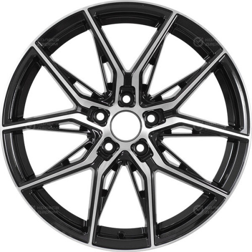 Колесный диск RST R247 7xR17 5x114.3 ET40 DIA66.1 глянцевый черный с полированной лицевой частью