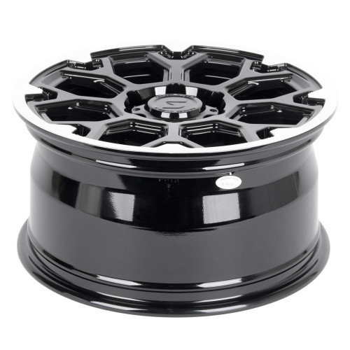 Легковой диск Skill Wheels SV111 9x18 6x139,7 ET45 95,1 чёрный глянцевый + полированный обод