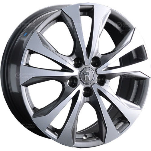 Колесный диск Replay HV62 7xR18 5x114.3 ET40 DIA66.6 глянцевый темно-серый с полированной лицевой частью