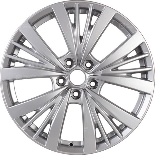 Колесный диск КиК Марвел 7.5xR19 5x114.3 ET35 DIA67.1 глянцевый серебристый