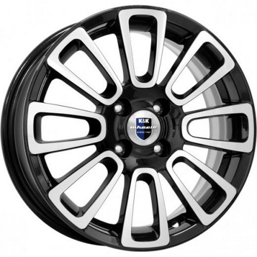 Легковой диск КиК Неман 6x15 4x100 ET45 54,1 Алмаз черный