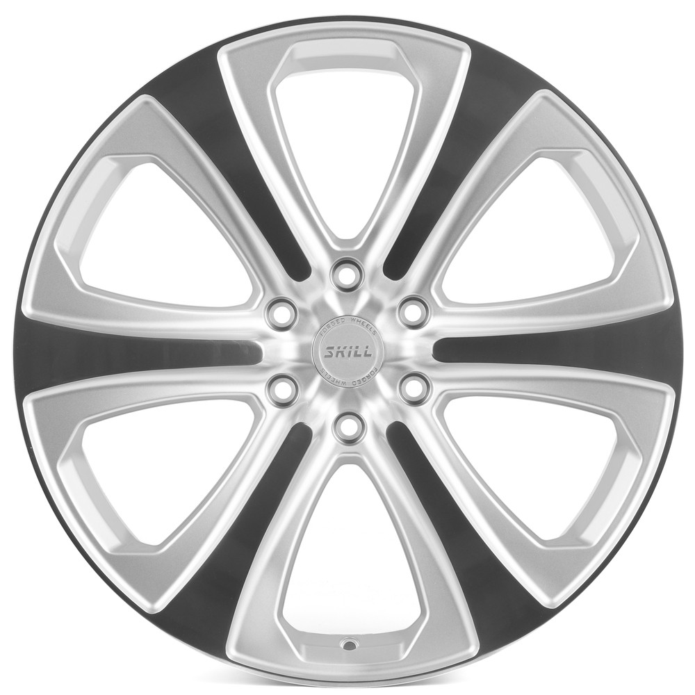 Легковой диск Skill Wheels SV628-SL095 9x22 6x139,7 ET28 106,1 Серый + полированные спицы