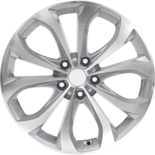 Колесный диск Replay Ki129 7xR17 5x114.3 ET48 DIA67.1 серебристый полированный