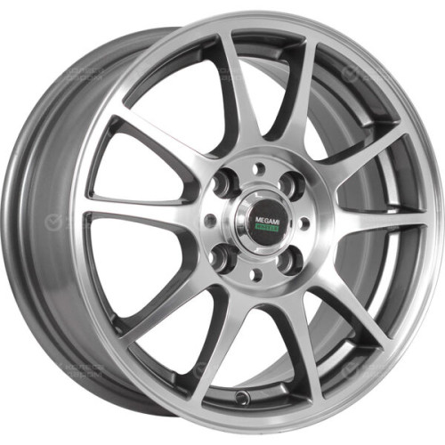 Колесный диск Megami MGM-5 6xR15 5x100 ET38 DIA57.1 насыщенный темно-серый полностью полированный