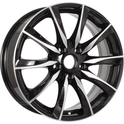 Колесный диск X-trike X120 7xR17 5x114.3 ET45 DIA67.1 черный матовый с полированной лицевой частью