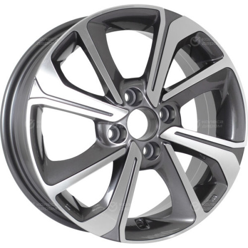 Колесный диск Replay KI242 6xR15 4x100 ET46 DIA54.1 насыщенный темно-серый полностью полированный