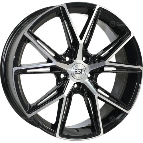 Колесный диск RST R129 7.5xR19 5x114.3 ET39 DIA67.1 глянцевый черный с полированной лицевой частью
