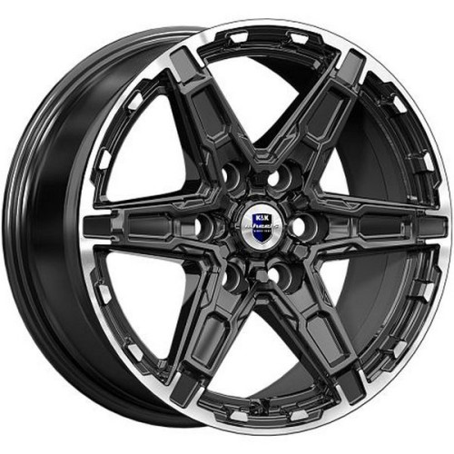 Легковой диск КиК Дистрикт (КС1159) 8x18 6x139,7 ET35 67,1 Черный бриллиант