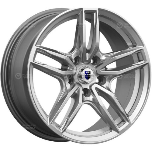 Колесный диск КиК Бартон 8xR17 5x120 ET43 DIA72.6 темно-серебристый
