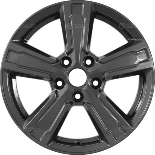 Колесный диск КиК Оклахома 6.5xR16 5x100 ET38 DIA57.1 насыщенный темно-серый полностью полированный
