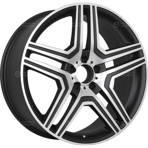Колесный диск Replay MR67 8.5xR19 5x112 ET43 DIA66.6 черный матовый полностью полированный