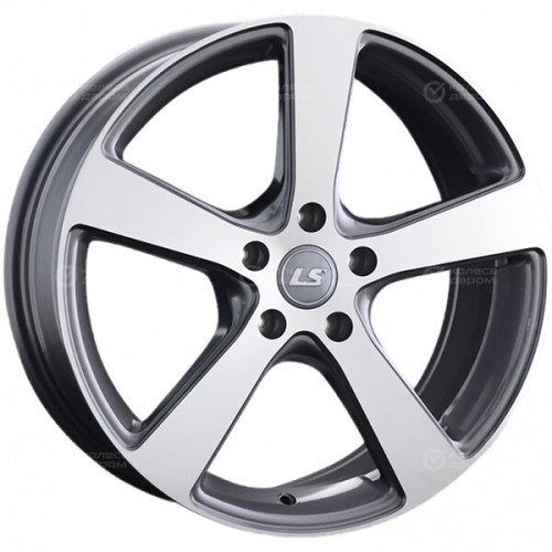 Колесный диск LS LS 956 7.5xR18 5x114.3 ET45 DIA73.1 насыщенный темно-серый полностью полированный