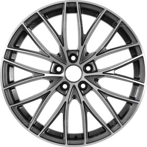 Колесный диск X-trike X130 7.5xR18 5x108 ET38 DIA54.1 темно-серебристый с полированной лицевой частью