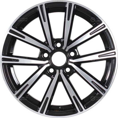 Колесный диск iFree Драйвер 6xR15 5x100 ET43 DIA57.1 чёрный глянцевый с полированной лицевой частью