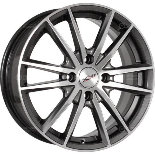 Колесный диск X-trike X129 6.5xR16 4x98 ET35 DIA58.5 темно-серебристый с полированной лицевой частью