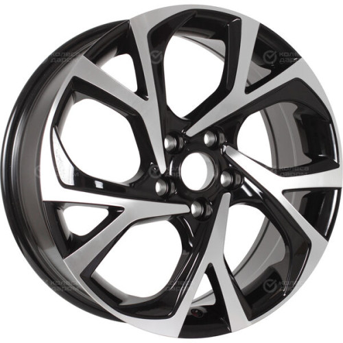 Колесный диск Replay VV347 7xR18 5x112 ET43 DIA57.1 черный с полированной лицевой стороной