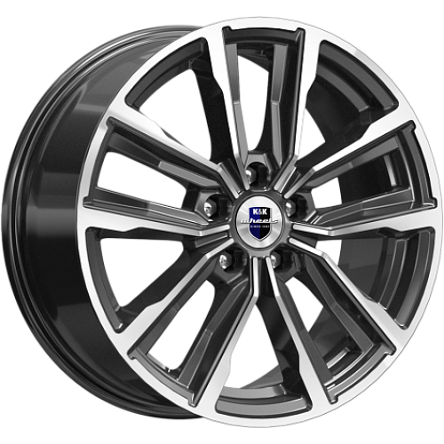 Легковой диск КиК Лацио 7,5x17 5x114,3 ET35 67,1 Алмаз черный