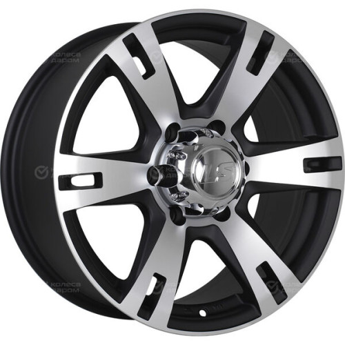 Колесный диск LS LS 182 8xR17 6x139.7 ET25 DIA106.1 черный матовый полностью полированный