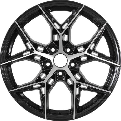Колесный диск RST R139 7.5xR19 5x108 ET46 DIA63.4 глянцевый черный с полированной лицевой частью