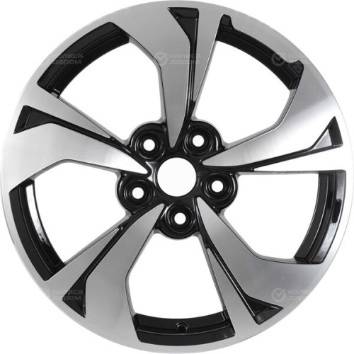 Колесный диск KHOMEN KHW1724 (Besturn X40) 7xR17 5x114.3 ET40 DIA57.1 глянцевый черный с полированной лицевой частью