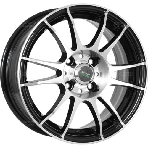 Колесный диск Megami MGM-3 6xR15 4x100 ET50 DIA60.1 черный полностью полированный
