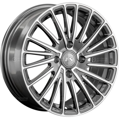 Колесный диск LS LS 1356 7xR16 4x114.3 ET40 DIA67.1 насыщенный темно-серый полностью полированный