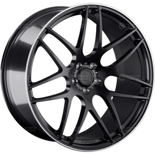 Колесный диск LS Forged FG09 10xR22 5x112 ET40 DIA66.6 черный матовый с полированным ободом