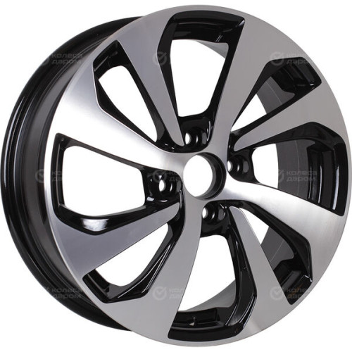 Колесный диск RST R005 6xR15 4x100 ET40 DIA60.1 глянцевый черный с полированной лицевой частью