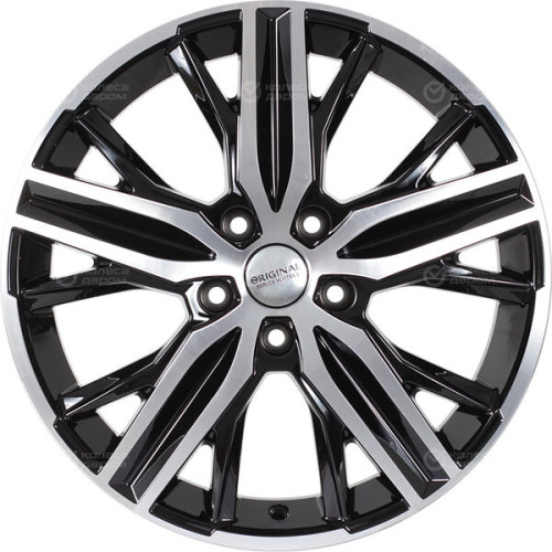 Колесный диск СКАД KL-375 6.5xR18 5x108 ET43 DIA65.1 черный глянцевый с полированной лицевой поверхностью