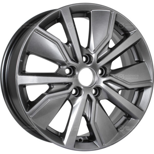 Колесный диск КиК Гамбит 6.5xR16 5x100 ET38 DIA57.1 темно-серебристый