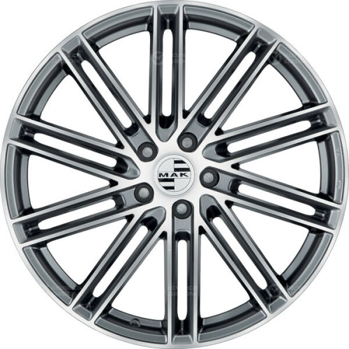 Колесный диск MAK Leipzig 9xR20 5x112 ET26 DIA66.45 серый с полированной лицевой частью