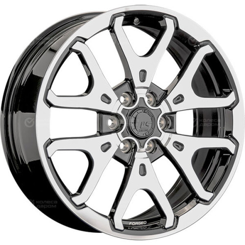 Колесный диск LS Forged LS FG20 7.5xR18 6x114.3 ET46 DIA67.1 черный полностью полированный