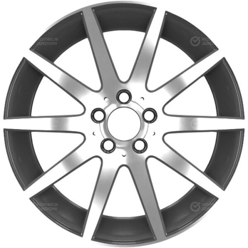 Колесный диск Replay VV221 7xR18 5x112 ET43 DIA57.1 глянцевый темно-серый с полированной лицевой частью