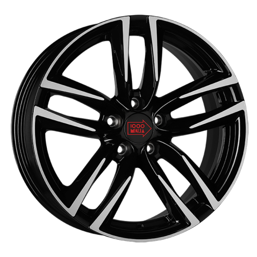 Легковой диск 1000 Miglia MM1011 7x16 5x114,3 ET42 67,1 Gloss Black Polished