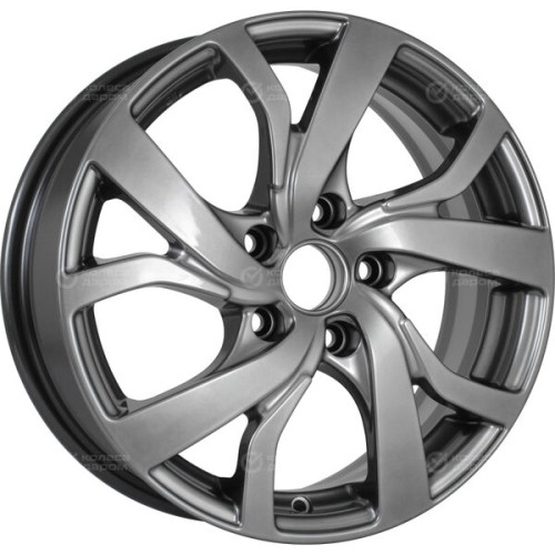 Колесный диск КиК Палермо 6.5xR16 5x110 ET39 DIA65.1 темно-серебристый