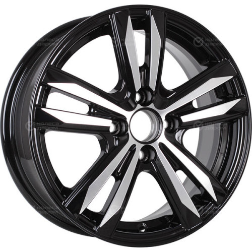 Колесный диск iFree Маскот 6xR15 4x100 ET50 DIA60.1 чёрный глянцевый с полированной лицевой частью