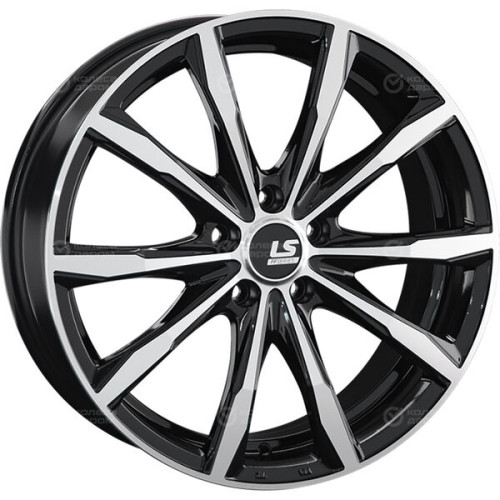 Колесный диск LS FlowForming LS RC38 8xR19 5x114.3 ET45 DIA67.1 черный глянцевый с полированной лицевой частью