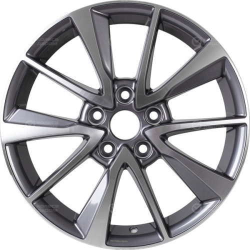 Колесный диск Replay MZ186 7xR17 5x114.3 ET60 DIA67.1 насыщенный темно-серый полностью полированный