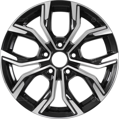 Колесный диск RST R106 6.5xR16 5x110 ET46 DIA63.4 глянцевый черный с полированной лицевой частью