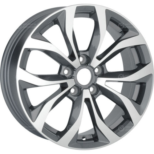 Колесный диск Replay TY341 7xR18 5x114.3 ET35 DIA60.1 глянцевый темно-серый с полированной лицевой частью