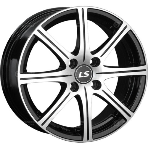 Колесный диск LS LS H3001 6xR15 4x100 ET45 DIA73.1 черный полностью полированный