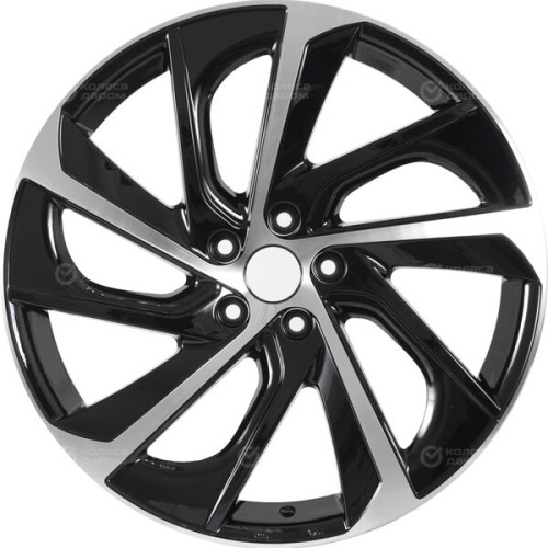 Колесный диск Replay FD185 8xR20 5x114.3 ET44 DIA63.3 черный глянцевый с полированной лицевой частью