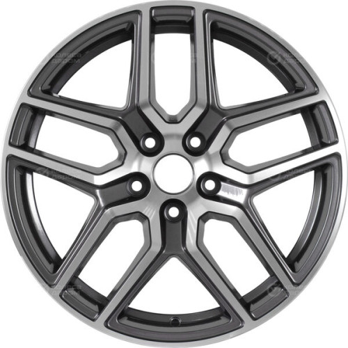 Колесный диск Replay HV65 8xR18 5x114.3 ET37 DIA66.6 насыщенный темно-серый полностью полированный